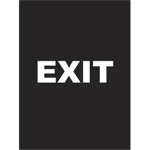 Update International S811-03 - "Exit" Stanchion Top Sign