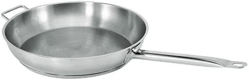 Update International SFP-08 - 8" Induction Ready Natural Finish Stainless Steel Fry Pan
