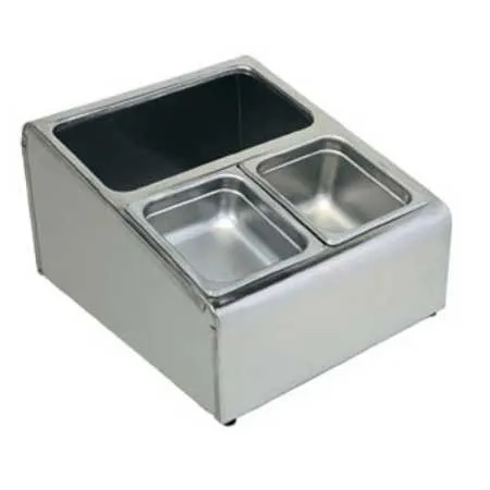 Update International CPH-4 - Stainless Steel Condiment Holder with Rolled Edges