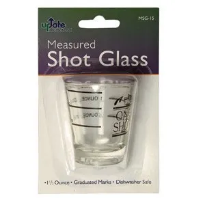 Update International MSG-15 - 1.5 Oz - Measuring Shot Glass