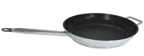 Update International SFC-11 - 11" Induction Ready Excalibur-Coated Stainless Steel Fry Pan