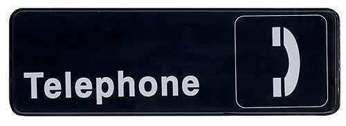 Update International S39-28BK - "Telephone" Sign