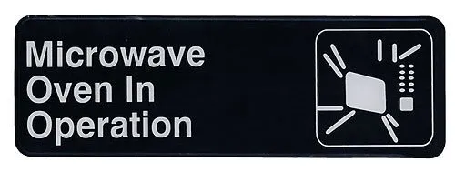 Update International S39-24BK - "Microwave Oven in Operation" Sign