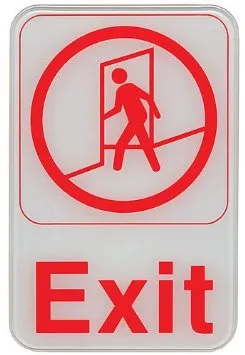 Update International S69-2RD - 9" Exit Sign