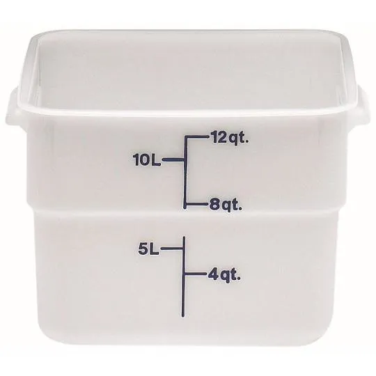 Cambro 12SFSP-148 - 12 qt Polyethylene Food Storage Container - CamSquare (6 per Case) 