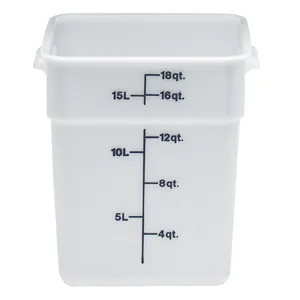 Cambro 18SFSP-148 - 18 qt Polyethylene Food Storage Container - CamSquare (6 per Case) 