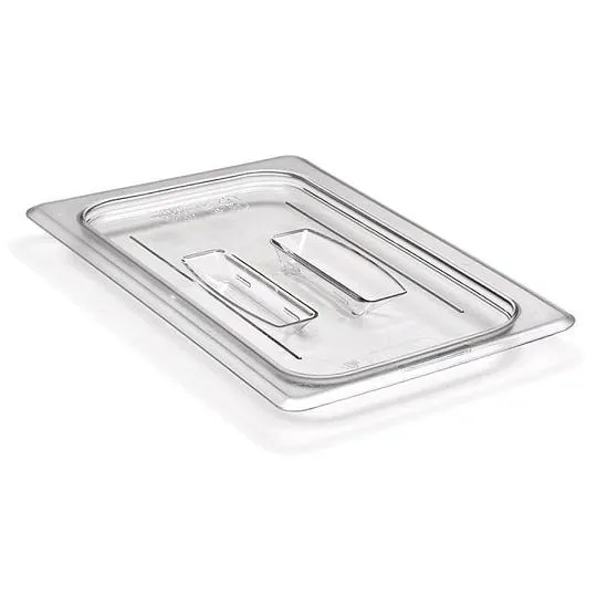 Cambro 40CWCH-135 - Quarter-Size Food Pan Cover w/ Handle - Camwear (6 per Case) 