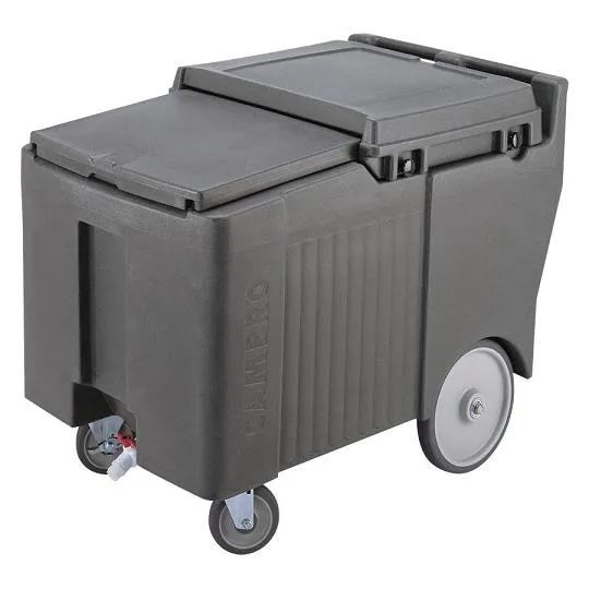 Cambro ICS175L-180 - 175 lb. Capacity - Sliding Lid Portable Ice Bin  - Grey