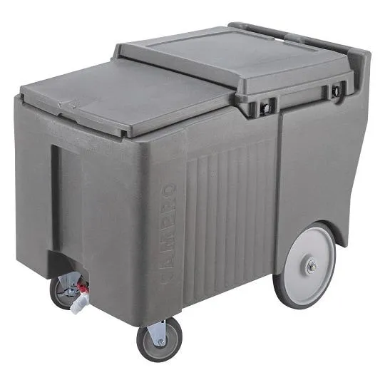 Cambro ICS175L-191 - 175 lb. Capacity - Sliding Lid Portable Ice Bin  - Grey
