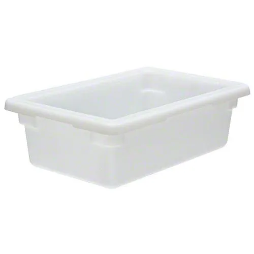 Cambro 12186P-148 - 3 gallon White Polycarbonate Food Box (6 per Case) 