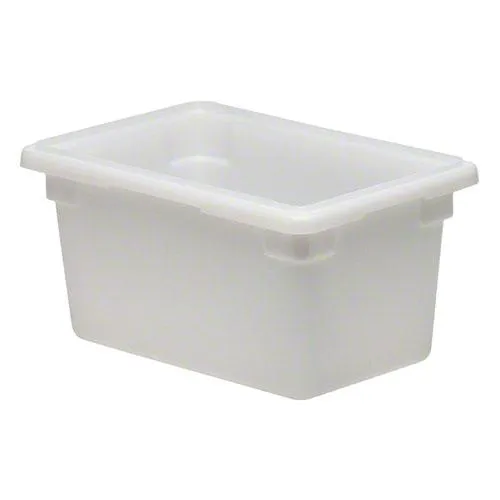 Cambro 12189P-148 - 4.75 gallon White Polycarbonate Food Box (6 per Case) 