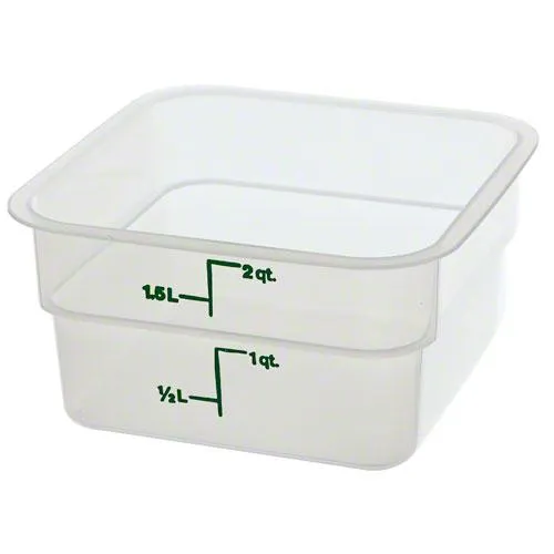 Cambro 2SFSPP-190 - 2 qt Polypropylene Food Storage Container - CamSquare (6 per Case) 
