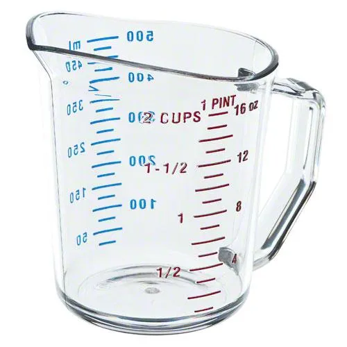 Cambro 50MCCW-135 - 1 pt. Liquid Measuring Cup - Camwear (12 per Case) 