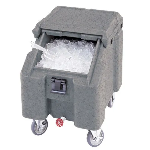 Cambro ICS100L-191 - 100 lb. Capacity - Sliding Lid Portable Ice Bin  - Grey