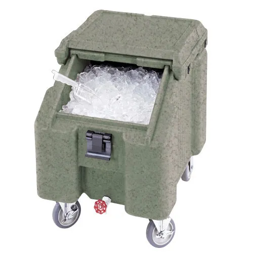 Cambro ICS100L-192 - 100 lb. Capacity - Sliding Lid Portable Ice Bin  - Green