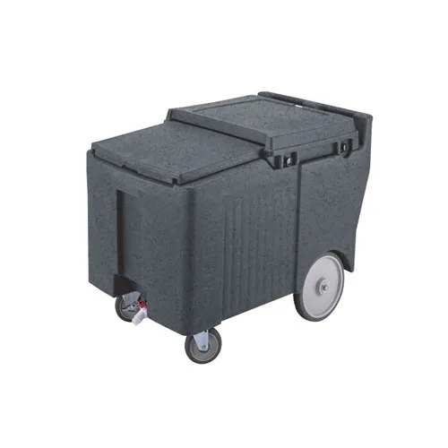 Cambro ICS125LB-191 - 125 lb. Capacity - Sliding Lid Portable Ice Bin  - Grey