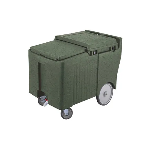Cambro ICS125LB-192 - 125 lb. Capacity - Sliding Lid Portable Ice Bin  - Green