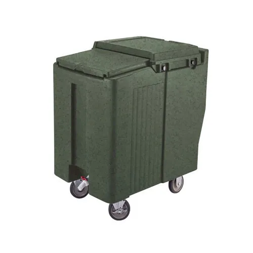 Cambro ICS125T-192 - 125 lb. Capacity - Tall Sliding Lid Portable Ice Bin  - Green