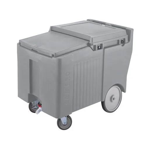 Cambro ICS175LB-180 - 175 lb. Capacity - Sliding Lid Portable Ice Bin  - Grey