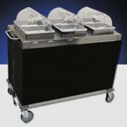 Cadco - CBCHC - Stainless Steel Mobile Hot / Cold Buffet Cart