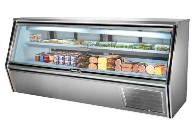 Leader CDL96F - 96" Refrigerated Fish Display Case - Single Duty