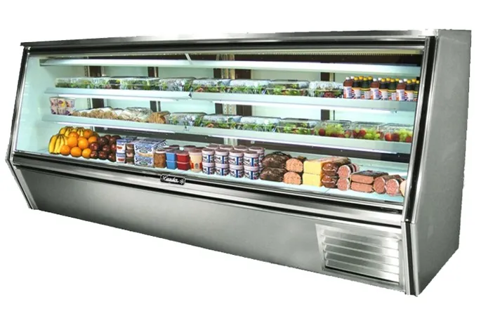 Leader HDL118F - 118" Refrigerated Fish Display Case - Double Duty