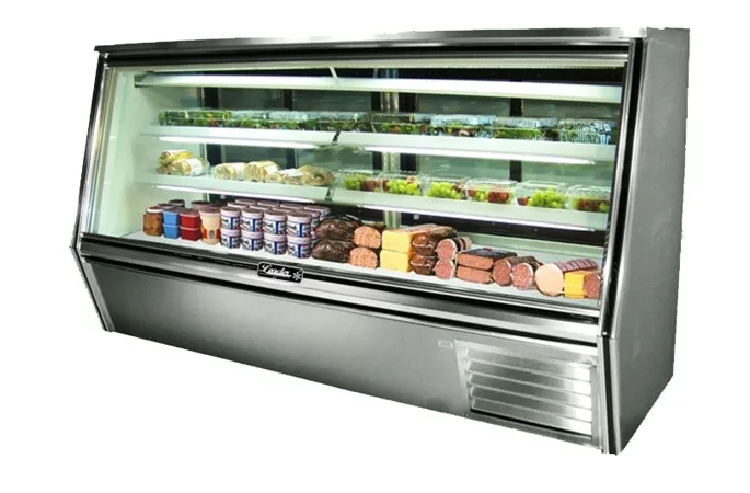 Leader HDL96F - 96" Refrigerated Fish Display Case - Double Duty