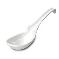 Thunder Group 7100TW - Plastic Asian Soup Spoon White (Pack of 12) 