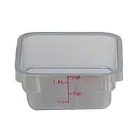 Thunder Group PLSFT002PC - Polycarbonate Food Storage Container 2 Qt (6 per Case) 
