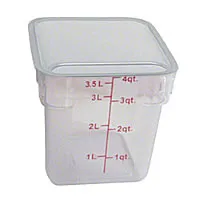 Thunder Group PLSFT004PC - Polycarbonate Food Storage Container 4 Qt (6 per Case) 