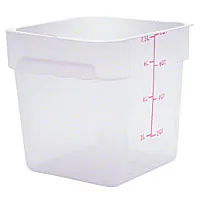 Thunder Group PLSFT008PC - Polycarbonate Food Storage Container 8 Qt (6 per Case) 