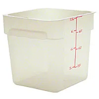 Thunder Group PLSFT008PP - Polypropylene Food Storage Container 8 Qt (6 per Case) 