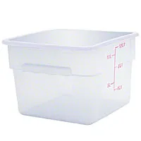 Thunder Group PLSFT012PC - Polycarbonate Food Storage Container 12 Qt (6 per Case) 