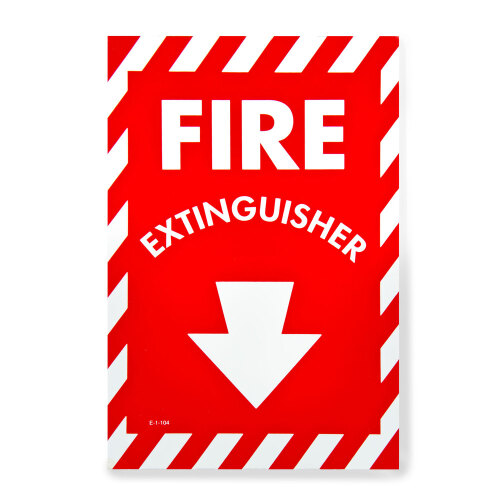 fire extinguisher label