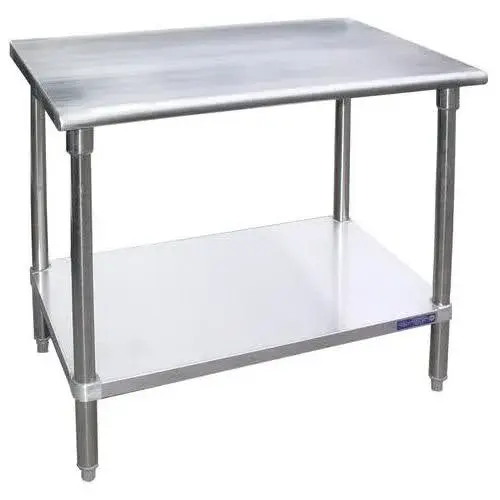 Universal SG2484 - 84" X 24" Stainless Steel Work Table W/ Galvanized Under Shelf