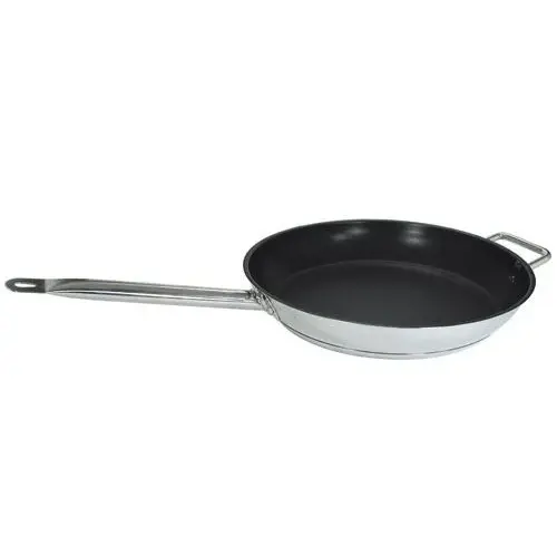 Update International SFC-11 - 21.25" x 2.25" x 11.5" - SuperSteel Induction ready Stainless Steel Fry Pan - Excalibur Coated 