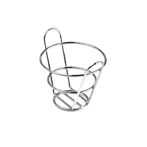 Clipper Mill - 4-22778 - 4 1/2" x 3" Chrome Appetizer Bucket Basket