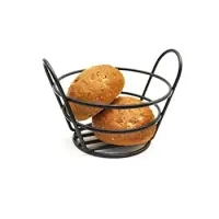 GET Enterprises - 4-33780 - 5 3/8" x 3" Black Powder-coated Bucket Basket