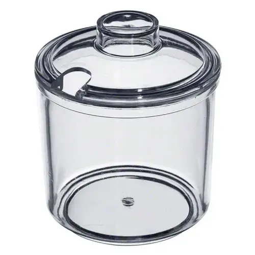 Update International CJ-7AC - 7 Oz - Plastic Condiment Jars w/Covers