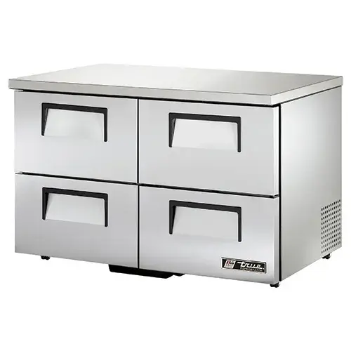 True TUC-48D-4-LP - 48.5" Low Profile Undercounter Refrigerator - 4 Drawers