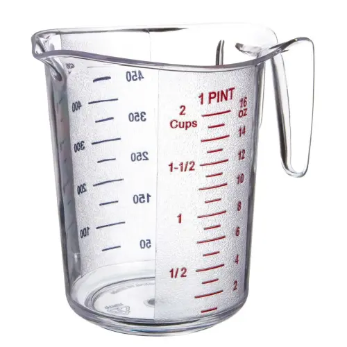 Update International MEA-50PC - 2 Cup - Plastic Measuring Cup