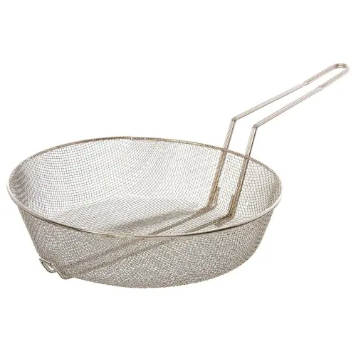 Update International CUB-12S - 12" Nickel-Plated Fine Mesh Culinary Basket