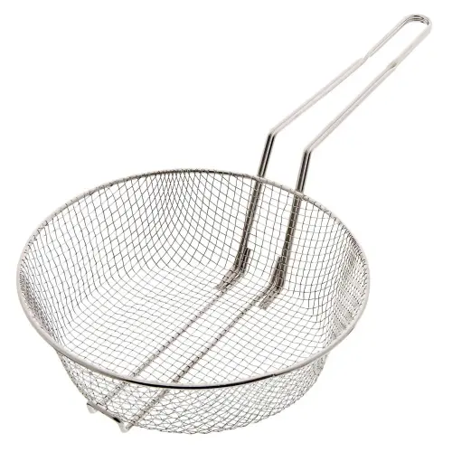 Update International CUB-10M - 10" Nickel-Plated Medium Mesh Culinary Basket