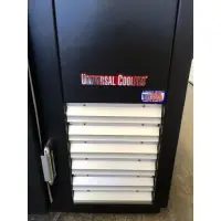 Universal Coolers BB60B - 60" Back Bar Cooler - Black Solid Doors 
