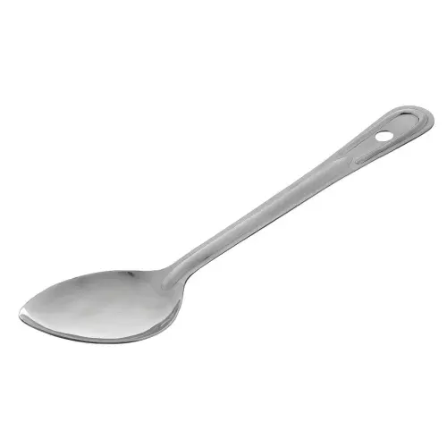 Update International BSLD-11 - Stainless Steel - Solid Basting Spoon - 0.05" x 2.75" x 11"