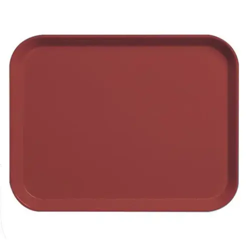 Cambro 13" x 21" Steel Red Camlite Tray (Set of 12) [3253CL-675]