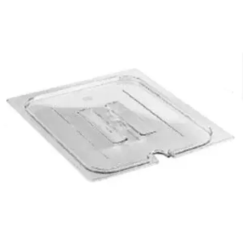 Cambro Quarter-Size Food Pan Notched Cover w/ Handle - Camwear (Set of 6) [40CWCHN-135]