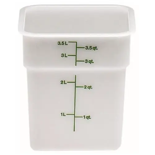 Cambro 4 Qt Polyethylene Food Storage Container - CamSquare (Set of 6) [4SFSP-148]