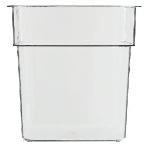 Met Lux 22 qt Square Clear Plastic Food Storage Container - with