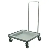 Cambro CDR2020H-151 - Plastic Camdolly for Dish Racks with Chrome Handle 